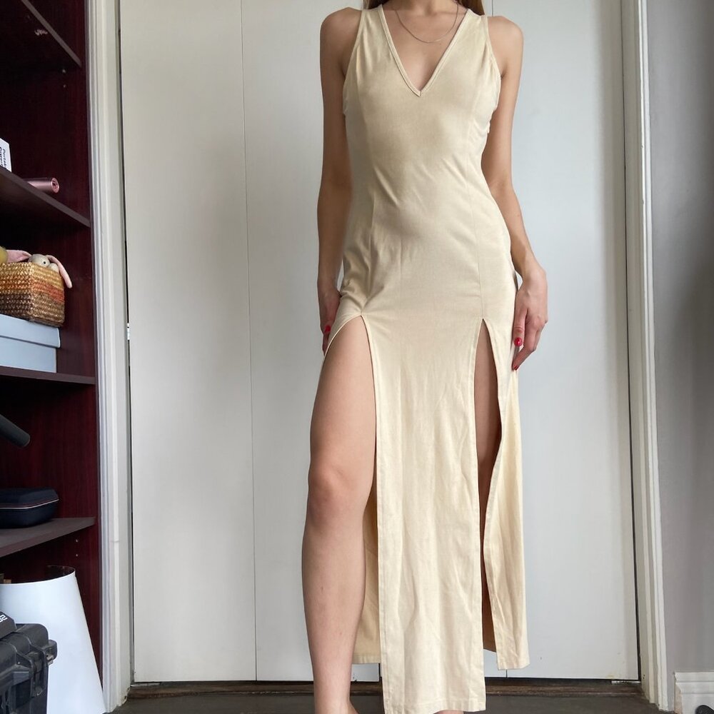 Six Crisp Days Suede Maxi Dress